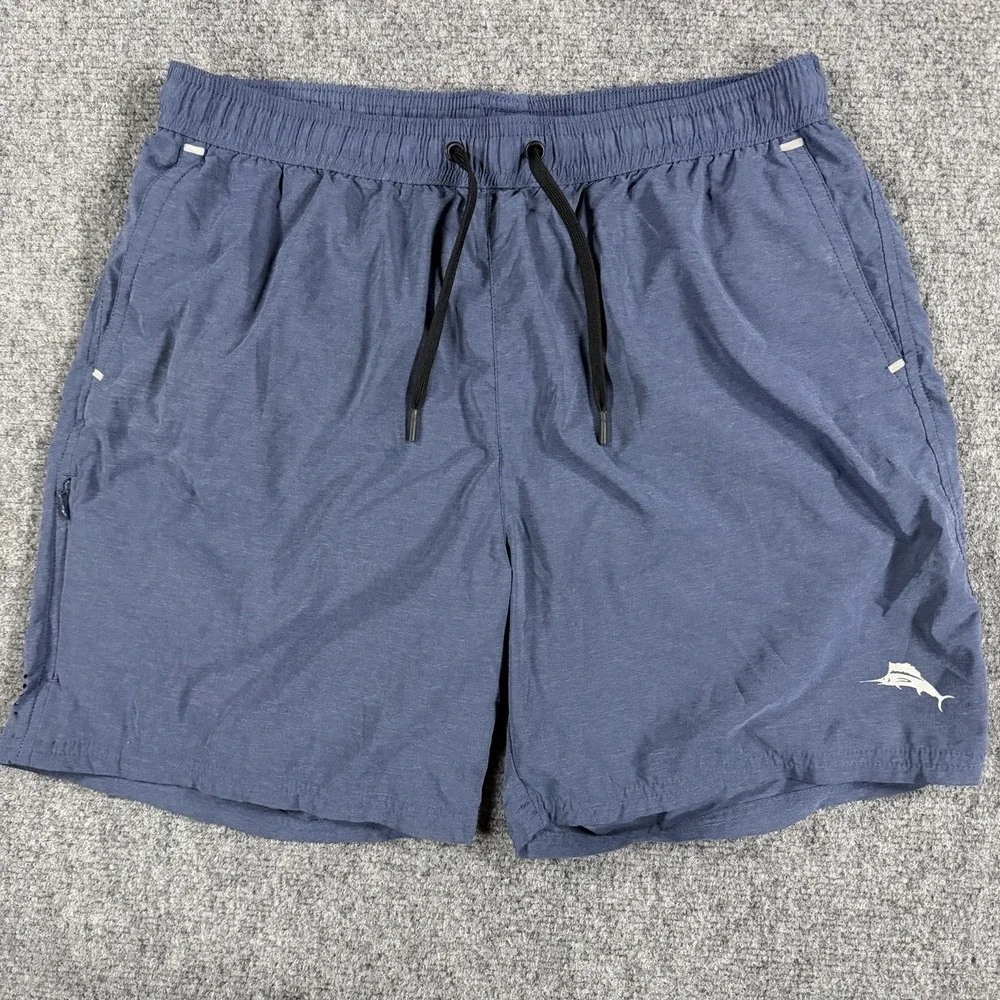 Tommy Bahama Island Zone Shorts Mens Medium Blue Swim Trunks Mesh Lined Beach